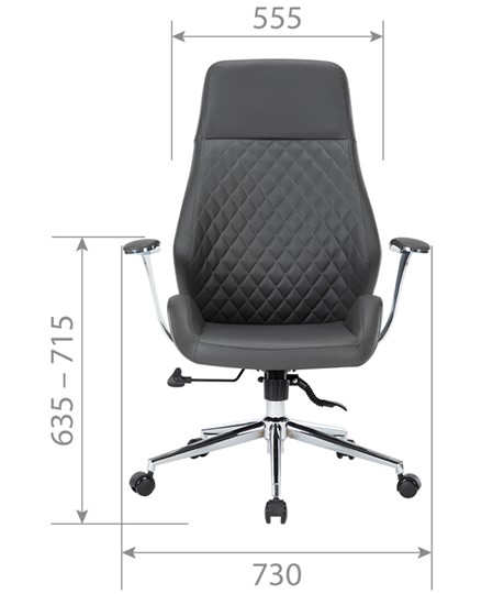 Кресло офисное CHAIRMAN 790, экокожа черная в Кушве - изображение 3