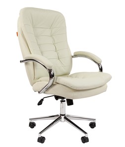 Кресло офисное CHAIRMAN 795 экокожа, цвет белый в Ревде