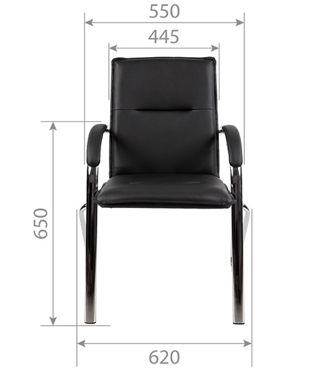Компьютерное кресло CHAIRMAN 851 экокожа черная (2 шт. в комплекте) в Екатеринбурге - изображение 3