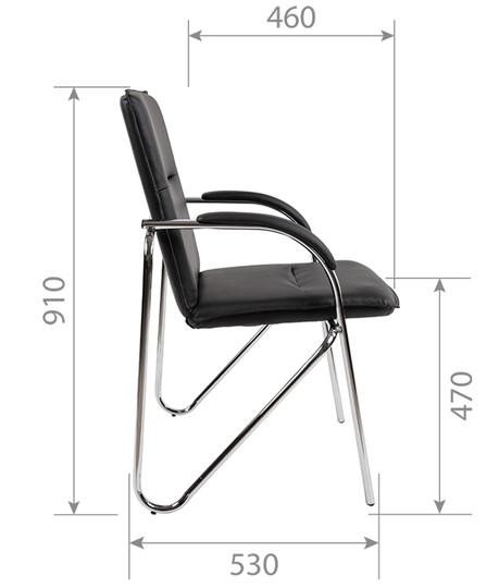 Компьютерное кресло CHAIRMAN 851 экокожа черная (2 шт. в комплекте) в Первоуральске - изображение 4