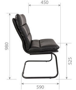 Кресло компьютерное CHAIRMAN 919V черное в Ревде - предосмотр 6
