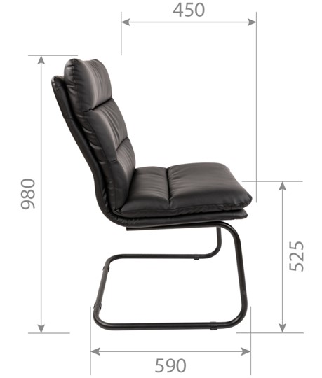 Кресло компьютерное CHAIRMAN 919V черное в Ревде - изображение 6