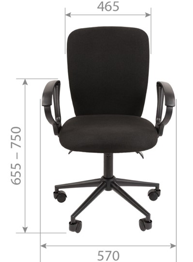 Компьютерное кресло CHAIRMAN 9801 BLACK, черное в Богдановиче - изображение 3