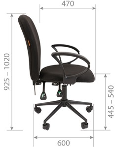 Компьютерное кресло CHAIRMAN 9801 BLACK, черное в Богдановиче - предосмотр 4