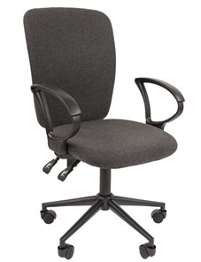 Кресло офисное CHAIRMAN 9801 BLACK, серое в Кушве