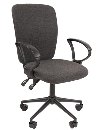 Кресло офисное CHAIRMAN 9801 BLACK, серое в Первоуральске - изображение