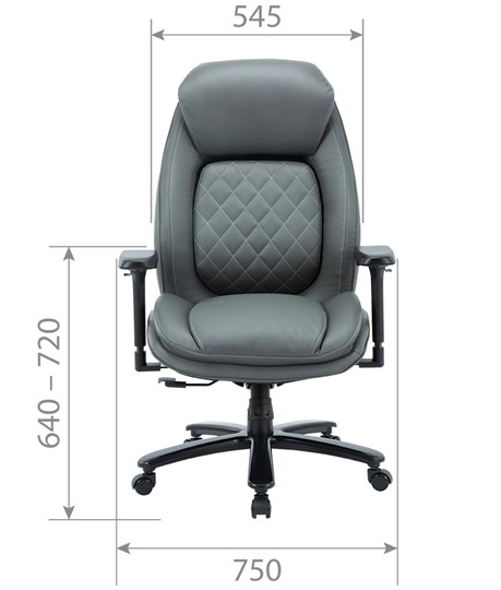 Кресло руководителей CHAIRMAN CH403, черный, эко кожа в Ревде - изображение 3