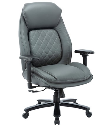 Кресло руководителей CHAIRMAN CH403, серый, эко кожа в Ревде - изображение