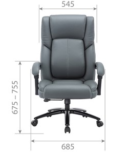 Офисное кресло CHAIRMAN CH415 эко кожа черная в Ревде - предосмотр 3