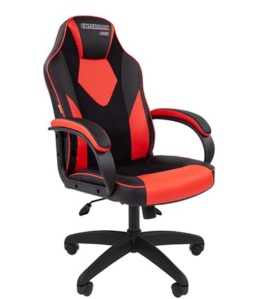 Офисное кресло CHAIRMAN GAME 17, цвет черный / красный в Ревде - изображение