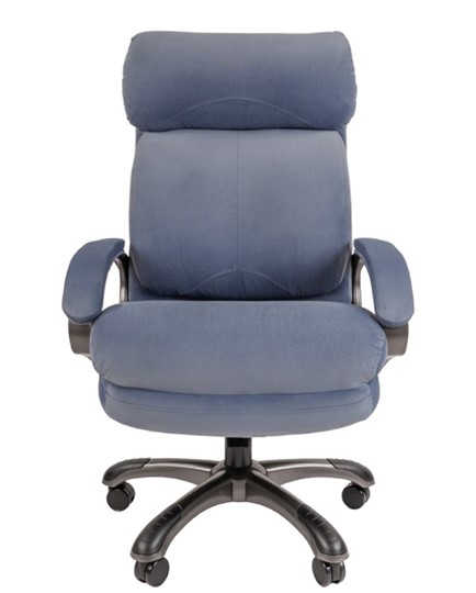 Кресло CHAIRMAN HOME 505, велюр голубое в Ревде - изображение 3