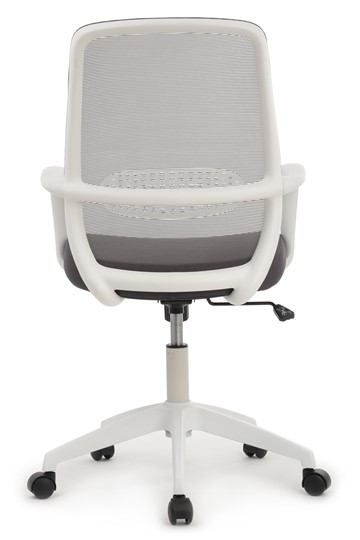 Кресло компьютерное Design W-207, Белый пластик/серая сетка в Екатеринбурге - изображение 3