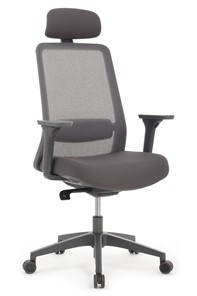 Офисное кресло Design WORK W-218C, Серый пластик/Серая сетка в Кушве
