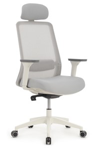 Компьютерное кресло Design WORK W-218C, Светло-серый пластик/Светло-серая сетка в Ревде