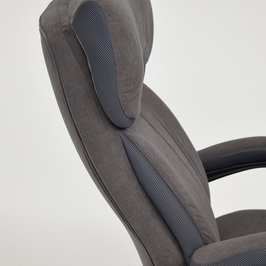 Кресло офисное DUKE флок/ткань, серый/серый, 29/TW-12 арт.14039 в Артемовском - изображение 10
