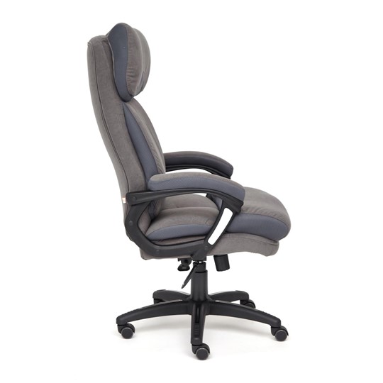 Кресло офисное DUKE флок/ткань, серый/серый, 29/TW-12 арт.14039 в Екатеринбурге - изображение 2