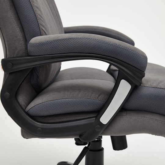 Кресло офисное DUKE флок/ткань, серый/серый, 29/TW-12 арт.14039 в Ревде - изображение 22