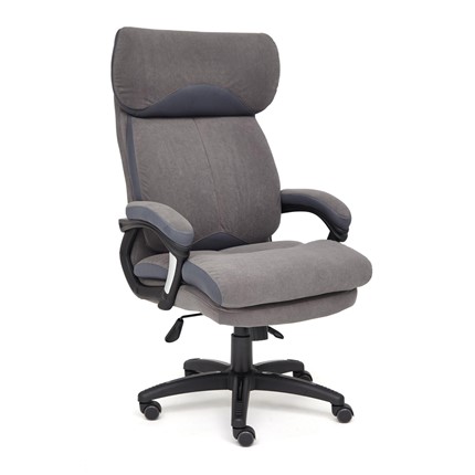 Кресло офисное DUKE флок/ткань, серый/серый, 29/TW-12 арт.14039 в Полевском - изображение