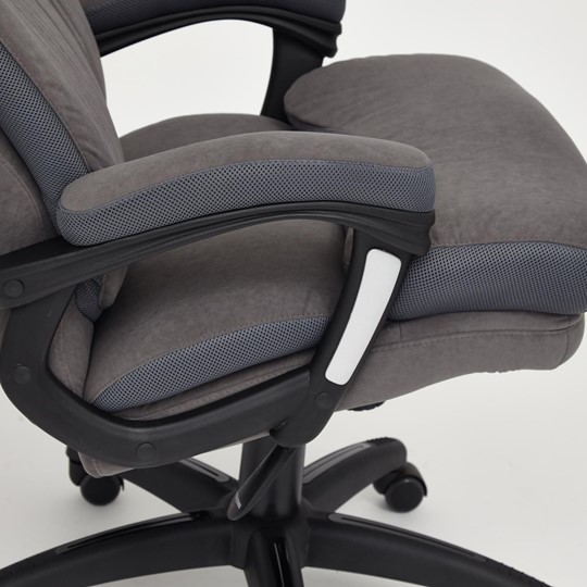 Кресло офисное DUKE флок/ткань, серый/серый, 29/TW-12 арт.14039 в Артемовском - изображение 9