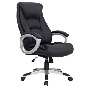 Офисное кресло из натуральной кожи BRABIX "Grand EX-500", черное, 530861 в Екатеринбурге - предосмотр 3