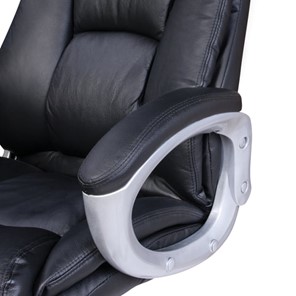 Офисное кресло из натуральной кожи BRABIX "Grand EX-500", черное, 530861 в Екатеринбурге - предосмотр 4