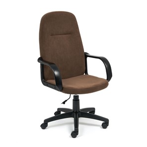 Кресло офисное LEADER флок , коричневый, 6 арт.15140 в Ревде