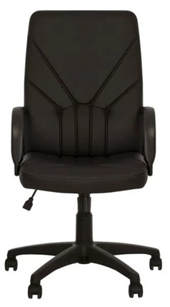 Кресло MANAGER (PL64) экокожа ECO-30, черная в Асбесте - изображение