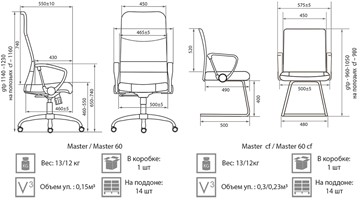 Кресло компьютерное Master GTPH Ch1 W01/T01 в Первоуральске - предосмотр 3