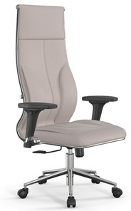 Кресло офисное Мetta L 1m 46/2D Infinity Easy Clean (MPES) топган, нижняя часть 17852 светло-бежевый в Екатеринбурге