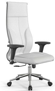 Кресло офисное Мetta L 1m 46/2D Infinity Easy Clean (MPES) топган OMS, нижняя часть 17853 белый в Екатеринбурге