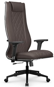 Кресло офисное МЕТТА L 1m 50M/2D Infinity Easy Clean топган, нижняя часть 17832 темно-коричневый в Екатеринбурге