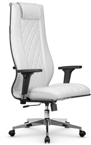 Кресло офисное МЕТТА L 1m 50M/2D Infinity Easy Clean топган, нижняя часть 17834 белый в Кушве