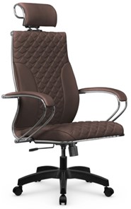 Офисное кресло Metta L 2c 44C/K116 Infinity Easy Clean топган, нижняя часть 17831 темно-коричневый в Каменске-Уральском