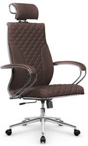 Офисное кресло Metta L 2c 44C/K116 Infinity Easy Clean топган, нижняя часть 17852 темно-коричневый в Екатеринбурге