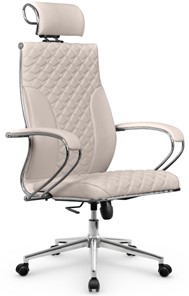 Офисное кресло Metta L 2c 44C/K116 Infinity Easy Clean топган OMS, нижняя часть 17853 светло-бежевый в Каменске-Уральском
