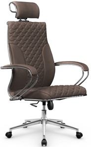 Офисное кресло Metta L 2c 44C/K116 Infinity Easy Clean топган OMS, нижняя часть 17853 светло-коричневый в Екатеринбурге
