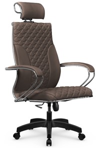Офисное кресло Metta L 2c 44C/K116 Infinity Easy Clean топган OMS, нижняя часть 17859 светло-коричневый в Каменске-Уральском