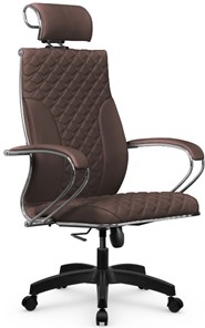 Офисное кресло Metta L 2c 44C/K116 Infinity Easy Clean топган OMS, нижняя часть 17859 темно-коричневый в Каменске-Уральском