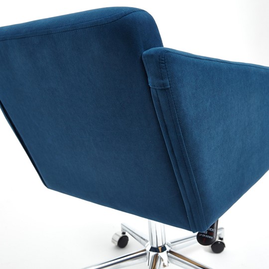 Кресло MILAN хром флок, синий, арт.13948 в Екатеринбурге - изображение 10