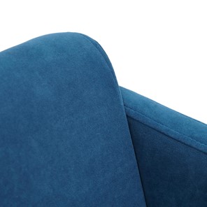 Кресло MILAN хром флок, синий, арт.13948 в Екатеринбурге - предосмотр 5