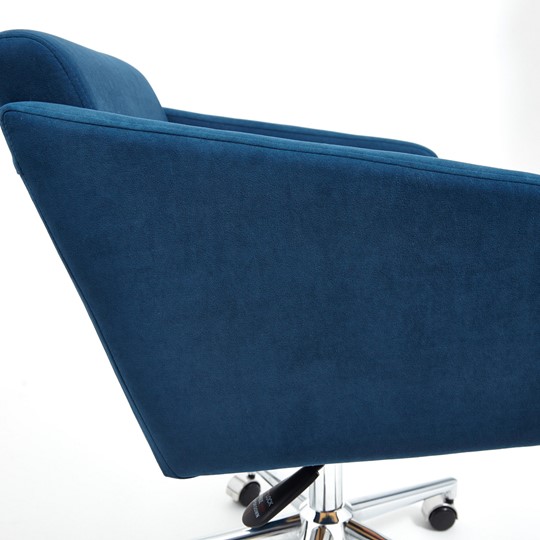 Кресло MILAN хром флок, синий, арт.13948 в Екатеринбурге - изображение 8
