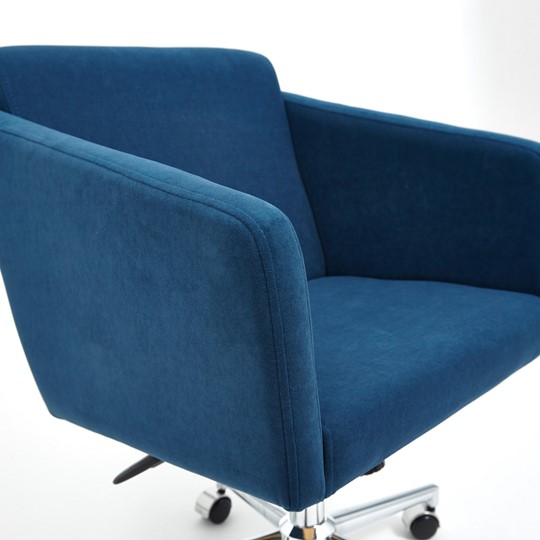 Кресло MILAN хром флок, синий, арт.13948 в Екатеринбурге - изображение 9