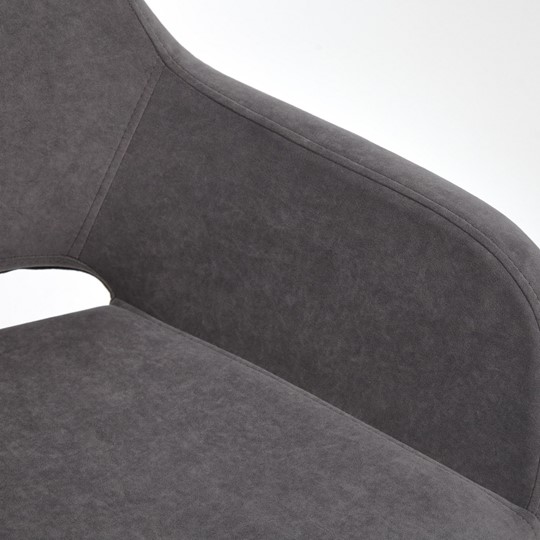 Кресло офисное MODENA хром флок, серый, арт.14232 в Кушве - изображение 5