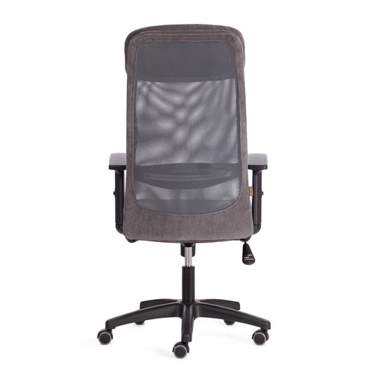 Кресло офисное PROFIT PLT флок/ткань, серый, 29/W-12, арт.20537 в Екатеринбурге - изображение 3