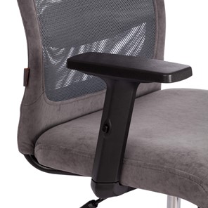 Кресло офисное PROFIT PLT флок/ткань, серый, 29/W-12, арт.20537 в Екатеринбурге - предосмотр 8
