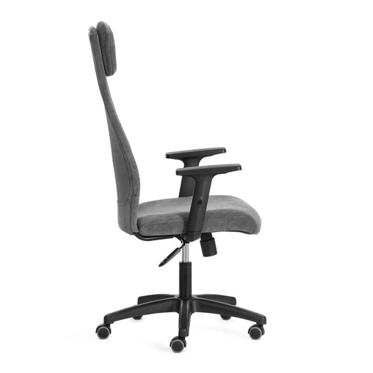 Кресло офисное PROFIT PLT флок/ткань, серый, 29/W-12, арт.20537 в Екатеринбурге - изображение 1