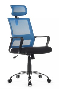 Кресло офисное RCH 1029HB, черный/синий в Кушве