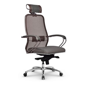 Офисное кресло Samurai SL-2.04 MPES Светло-коричневый / Серый в Каменске-Уральском