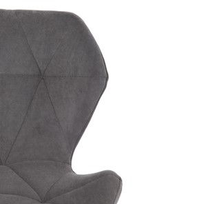 Кресло офисное SELFI флок, серый, арт.15302 в Екатеринбурге - предосмотр 4