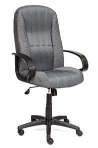 Кресло офисное СН833 ткань/сетка, серая/серая, арт.10327 в Кушве
